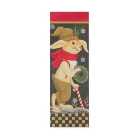 Beverly Johnston 'Winter Rabbit' Canvas Art,6x19
